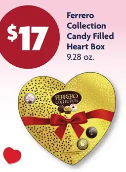 Family Dollar Ferrero Collection Candy Filled Heart Box offer