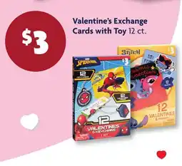 Family Dollar Valentine's Exchange Cards with Toy offer