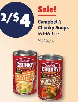 Family Dollar Campbell's Chunky Soups offer