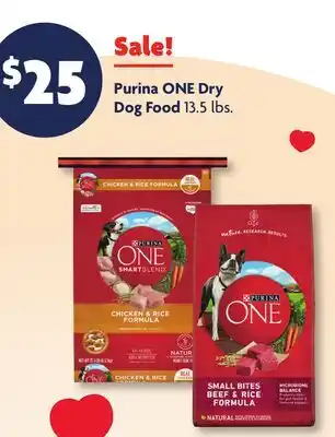 Family Dollar Purina ONE Dry Dog Food offer