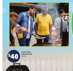 Family Dollar Family Chef Charcoal Grill offer