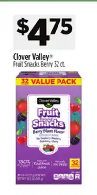 Dollar General Clover Valley Fruit Snacks Berry offer