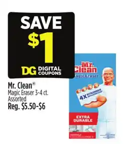 Dollar General Mr. Clean Magic Eraser offer