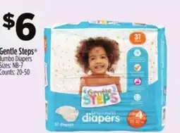 Dollar General Gentle Steps Jumbo Diapers offer