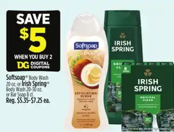 Dollar General Softsoap or Irish Spring offer