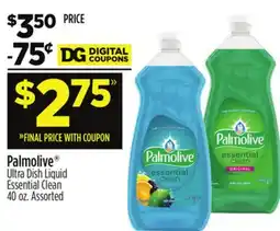 Dollar General Palmolive Ultra Dish Liquid Essential Clean offer