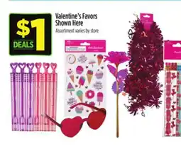 Dollar General Valentine's Favors Shown Valentine's Accessories offer