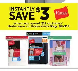 Dollar General Hanes Underwear or Undershirts offer