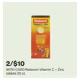 CVS Redoxon Vitamin C + Zinc tablets offer