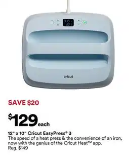 Michaels 12 x 10 Cricut EasyPress 3 offer