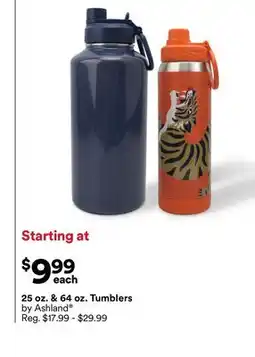 Michaels 25 oz. & 64 oz. Tumblers by Ashland offer