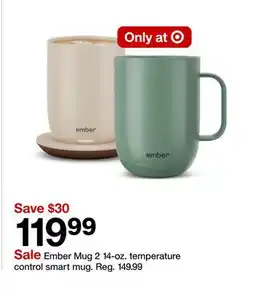Target Ember Mug 2 14-oz. temperature control smart mug offer