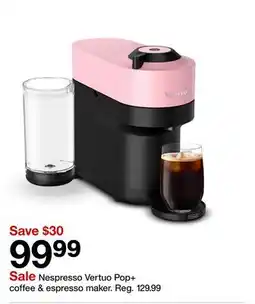 Target Nespresso Vertuo Pop + coffee & espresso maker offer
