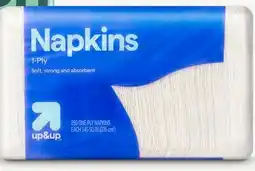 Target up & up 250-ct. disposable paper napkins offer