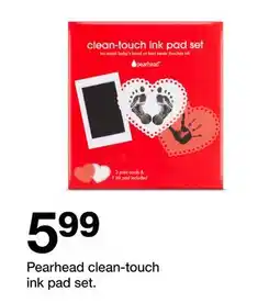Target Pearhead clean-touch ink pad set offer