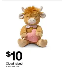 Target Cloud Island cow plush offer
