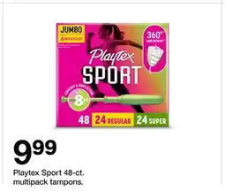 Target Playtex Sport 48-ct. multipack tampons offer