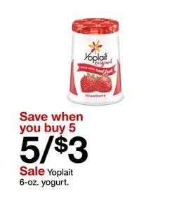 Target Yoplait 6 - oz. yogurt offer