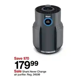 Target Shark Never Change air purifier offer