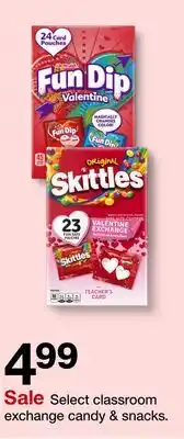 Target Select classroom exchange candy & snacks offer