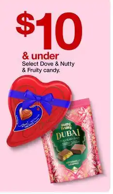 Target Select Dove & Nutty & Fruity candy offer
