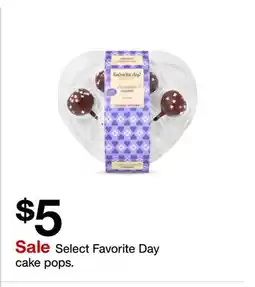 Target Select Favorite Day cake pops offer