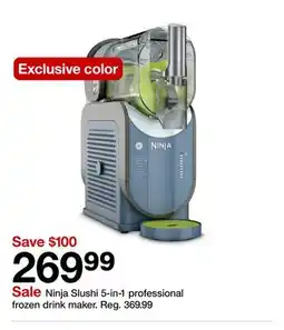 Target Ninja Slushi 5-in-1 professional frozen drink maker offer