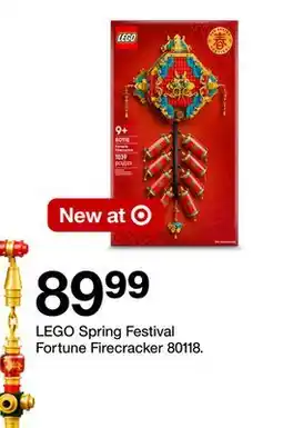 Target LEGO Spring Festival Fortune Firecracker 80118 offer