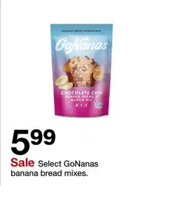 Target Select GoNanas banana bread mixes offer