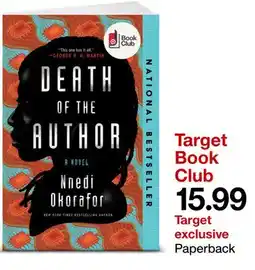 Target DEATH OF THE AUTHOR A NOVEL Nnedi Okorafor offer