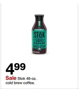 Target Stok 48-oz. cold brew coffee offer