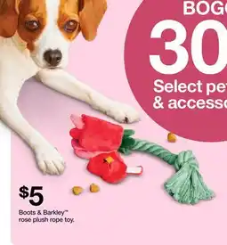 Target Boots & Barkley rose plush rope toy offer