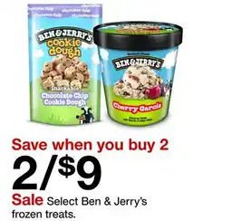 Target Select Ben & Jerry's frozen treats offer