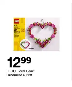 Target LEGO Floral Heart Ornament 40638 offer