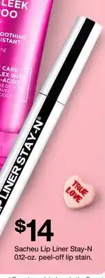Target Sacheu Lip Liner Stay-N 0.12-oz. peel-off lip stain offer
