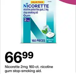 Target Nicorette 2mg 160-ct. nicotine gum stop-smoking aid offer