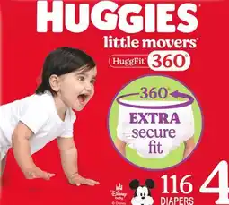 Target Huggies Little Movers 116-ct. HuggFit 360º pull-on diapers offer