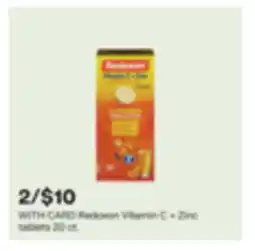 CVS Redoxon Vitamin C + Zinc tablets 20 ct offer