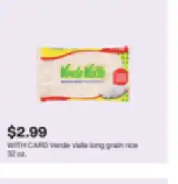 CVS Verde Valle long grain rice offer