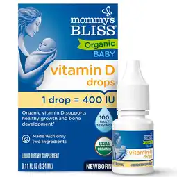 Walgreens Organic Baby Vitamin D Drops 100 Servings offer