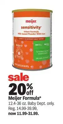 Meijer Meijer Formula offer