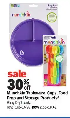 Meijer Munchkin Tableware, Cups, Food Prep and Storage Products offer