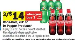 Meijer Coca-Cola, 7UP or Dr Pepper Products offer