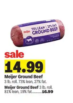 Meijer Meijer Ground Beef offer