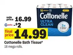 Meijer Cottonelle Bath Tissue offer
