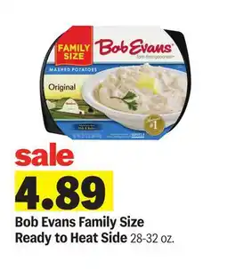 Meijer Bob Evans Family Size Ready to Heat Side offer