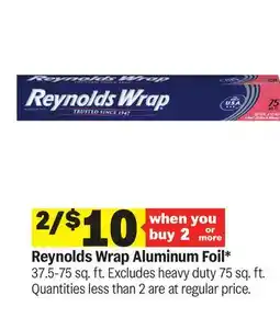 Meijer Reynolds Wrap Aluminum Foil offer