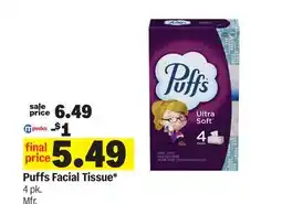Meijer Puffs Facial Tissue offer