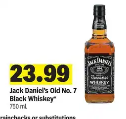 Meijer Jack Daniel's Old No. 7 Black Whiskey offer