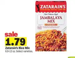 Meijer Zatarain's Rice Mix offer